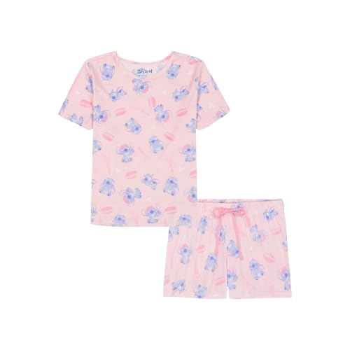 Disney Womens 2-Piece Pajama Set Soft & Comfortable Nightwear for Adults Top & Bottom Duo