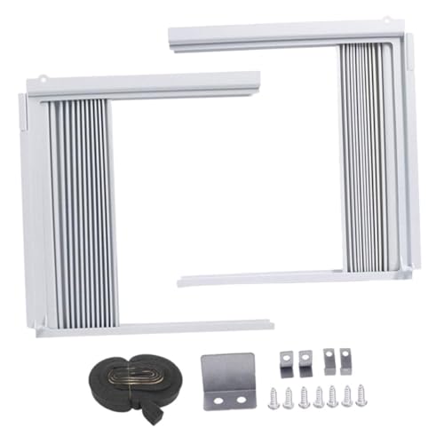 SEWOART 1 セット ウィンド バッフル エアコンサイドパネル 交換用 パネル ポータブル ウィンドウ シール 窓用 ユニットのサイドパネル 空調パネル 塩ビ 白い