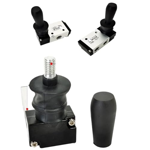 Vanne pneumatique à levier manuel anti-fuite avec raccords 6mm