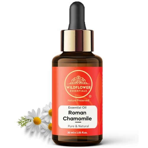 Image of Roman Chamomile Essential Oil 30ml (Chamaemelum nobile) |Pure & Natural Essential Oil for Aroma | Moisturizing Body, Face & Hair Oil - Suitable for All Skin Types