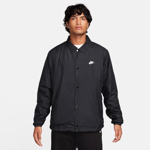 Nike Club Men's Coaches' Jacket (Black/White, FN3316-010)2