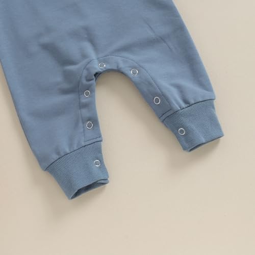 Dnomaid Yzarc HYL-HI--RYVGJIRGD2 Newborn Baby Boy Girl Clothes Solid Color Romper Jumpsuit Crewneck Long Sleeve One Piece Coverall Fall Outfits thumb #6