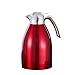 Thermos tasse en acier inoxydable Isolation Pot vide Grande Capacité Thermos Bouteille restaurant Bouilloire Chauffe-eau Accueil Thé Bouteille européenne 1.5L (Couleur: Argent) fengong ( Color : Red )