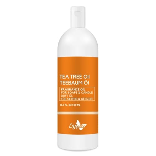 Crysalis Aceite fragante de árbol de té para hacer velas, hacer jabón, derretir cera, difusores y manualidades – Larga duración – 500 ml