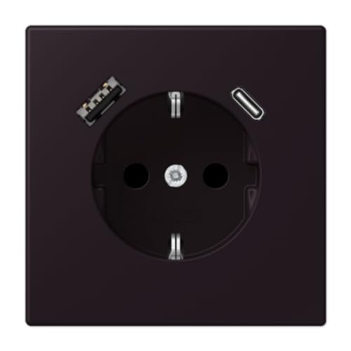 Prise USB type AC double chargeur mural encastrable LC4320E