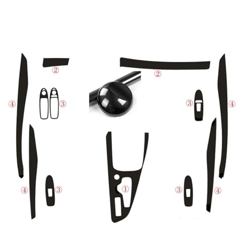 Autocollants anti-rayures carbone Infiniti QX50 2018-2020