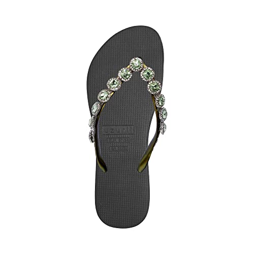 Uzurii, Beatrix - Zwart, Zehentrenner für Damen, Bequeme und elegante handgefertigte Sandalen, Für den Innen- und Außenbereich, Größe 41/42