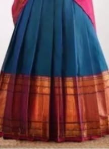 Image of ZITON ARICO MART Women's Indian Traditional Kanjivaram Silk Pure Weaving Lehenga Choli Along With Dupatta And Blouse Piece, Half Saree (Unstitched)