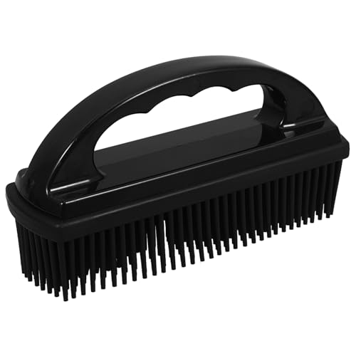 WOFASHPURET Efficient Black Silicone Brush Pet Hair Removal for Car Home Hair Brush for Cleaning