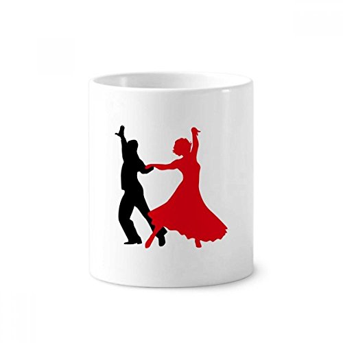 Cadeau danseur de danse sociale pot en céramique blanche pour passionnés