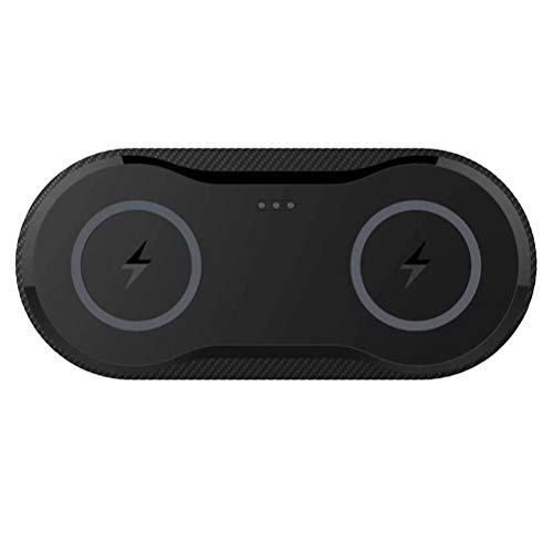 Preisvergleich Produktbild UKCOCO 10W Universal Dual Handy Smart Fast Wireless Charger (Schwarz)