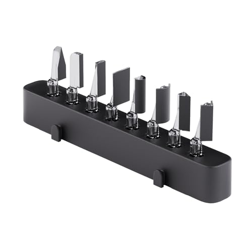 HOZO NeoSander Basic Sanding Head Collection 8-teiliges Set von Detail-Schleifaufsätzen mit Spitzen Flach Bogen- Halbzylinder 45 und 90Köpfen für Kanten Ecken und präzises Schleifen