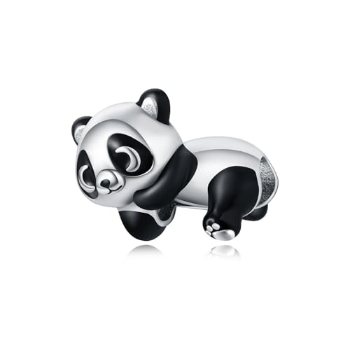 Cute Panda Animal 925 Sterling Silver Charms for Bracelets and Necklace Dangle Pendants Butterfly Elephant Dog Bead Jewelry Present for Women Family Friends