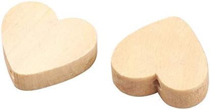 Pandahall 50pcs Natural Unfinished Flat Round Wood Coin Beads Wooden Circle Discs 25x5mm for DIY Jewelry Making