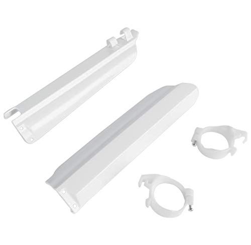 UFO Plastics FRK SLDR GRD WH YZ1/2 96-04 Body Plastics Fork Slider Protectors WHT yamaha yz125-250 white 96-99 - YA03803-046