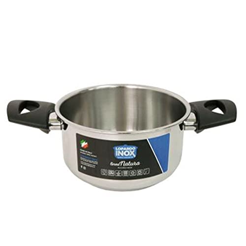 Casseruola Due Manici Acciaio Inox Made In Italy (Dim Ø 14)