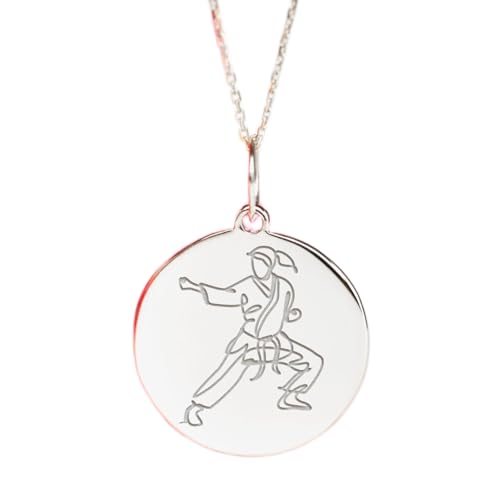 Dije de arte marcial y collar de karate ideal para regalar a karatekas