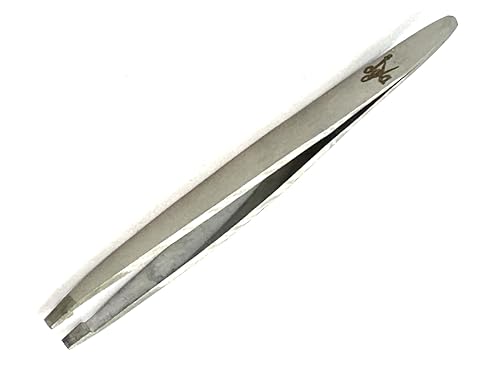 Pinzas de Cejas Profesionales Joya Solingen, Acero Inoxidable Alemán, Punta de Precisión, Antideslizante 9,5 cms