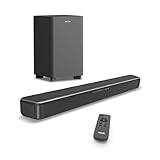 Philips(フィリップス) サウンドバー テレビ用 240Wハイパワー Bluetooth5.4搭載 スピーカー Soundbar Dolby Digital plus DTS Virtual:X 立体音響技術 ワイヤレスサブウーファー付き リモコン付属 PC対応 ゲーム スピーカー テレビ/パソコン/スマホ HDMI TAB5309