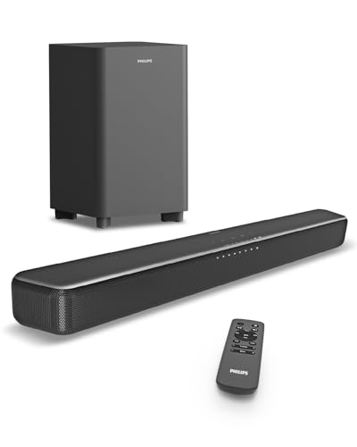 Philips(tBbvX) TEho[ erp 240WnCp[ Bluetooth5.4 Xs[J[ Soundbar Dolby Digital plus DTS Virtual:X ̉Zp CXTuE[t@[t Rt