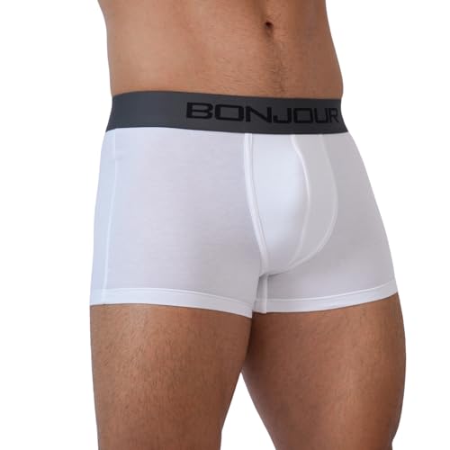 Image of Bonjour Men's Cotton Comfort Trunk - Soft Breathable Everyday Underwear (Pack of 1)