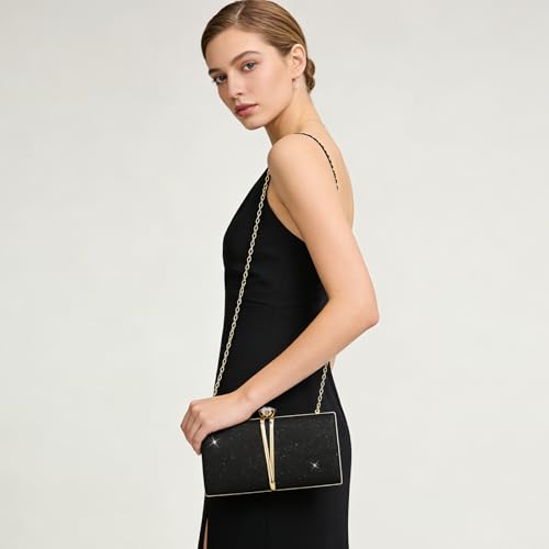Image of Farcauo Evening Bag Small Clutch Purses Leopard Purse Formal Wedding Handbag for Women Fashion Crossbody Bags With Chain