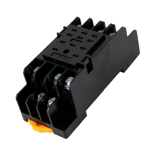 Relais 8 broches 12V DC commutation rapide avec socle de fixation rigide