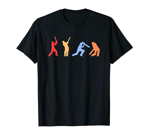 Cricket Gifts - Retro Vintage Colors Cricket Players T-Shirt