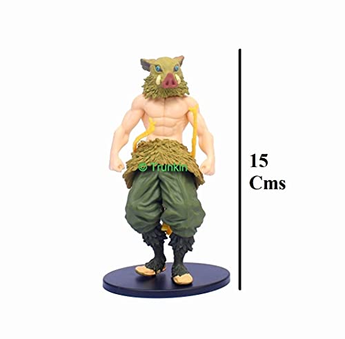 Image of Trunkin Rubber Demon Slayer Inosuke Hashibira Kimetsu No Yaiba Action Figure,Figurine With Stand Figurine,10 cm