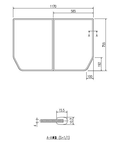 Amazon.co.jp: [YFK-1276B(3)]LIXIL INAX 風呂フタ 組フタ 2枚組