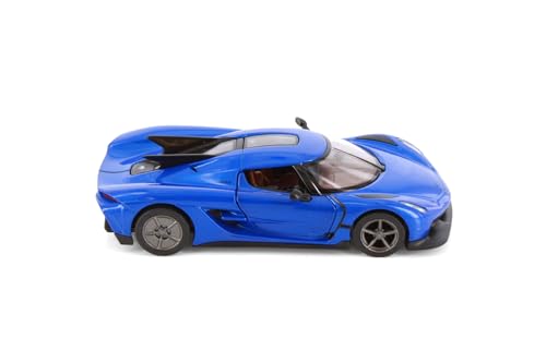 Modelo Escala 1:36 Konigseg Jesko Absolut Azul miniatura 2
