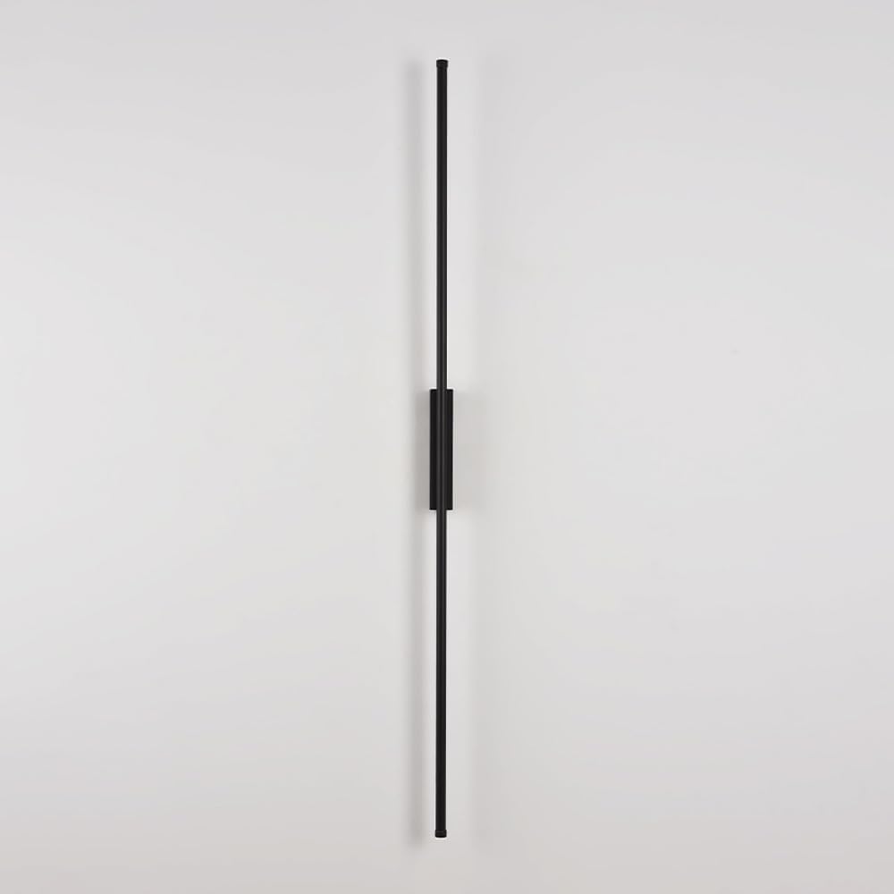 Black Wall Light Linear Wall Sconce Lighting Fixture Modern LED Wall Lamp Long Strip Hardwired Sconces Wall Lights Indoor for Living Room Bedroom Hallway Office Stairs