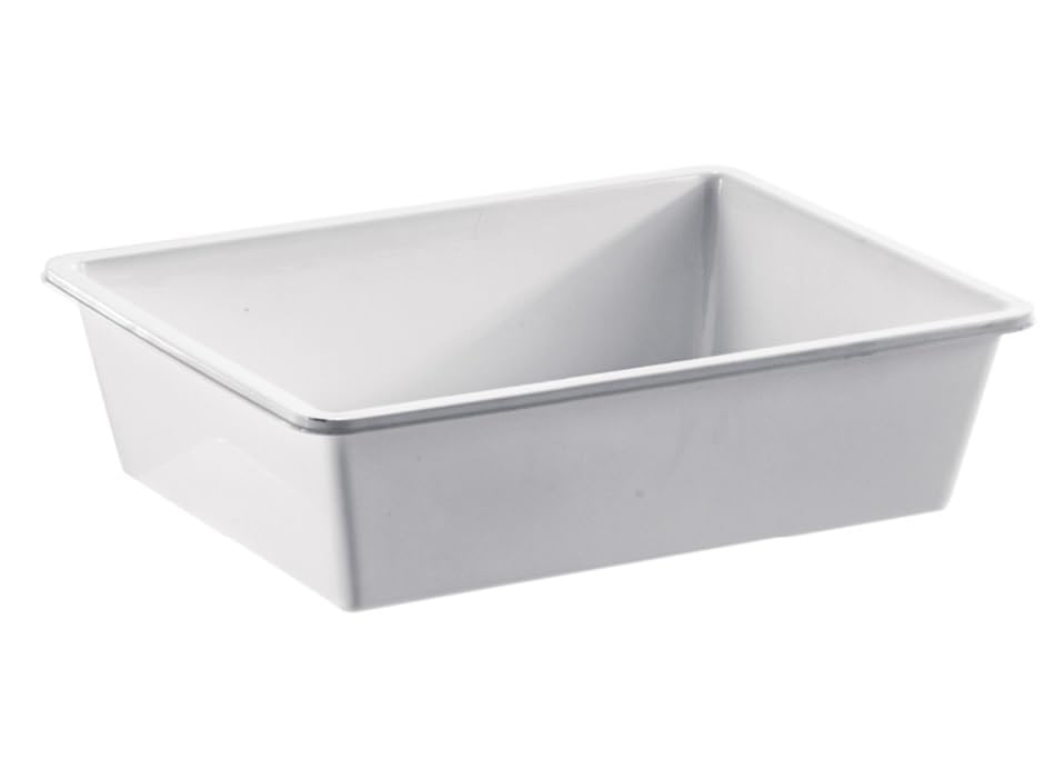 Generico Vaschetta Frigor Bianco Bacinella in polipropilene per alimenti (LT. 13 DIM. CM. 50 x 34 x 11h)