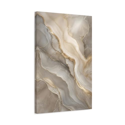 Toile agate grise et or pour transformer votre salon