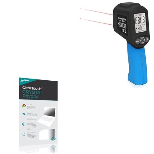 BoxWave Screen Protector Compatible with BTMETER Industrial Laser Thermometer Gun (BT-1580) - ClearTouch Crystal Privacy (2-Pack), Privacy Screen Protector Flexible Film Clear