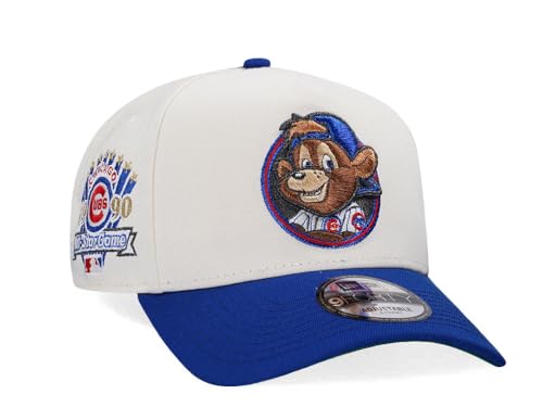 Marca: New Era New Era Chicago Cubs All Star Game 1990 Chrome Two Tone Edition A Frame Snapback Cap, bianco, Taglia unica