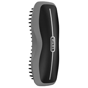 Wahl Professional Animal Ergonomic Horse Grooming Rubber Curry Brush (#858712) – Black, Hair Type: All, For Equestrians