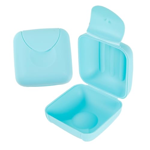 TOVINANNA 2pcs Storage Box Holder Packing Case Storage Organizer Storage Holder Container Case for Cups Plastic Blue