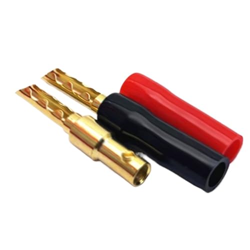 Conectores banana de tornillo para cable de altavoz y amplificador de audio en pack de 12 piezas