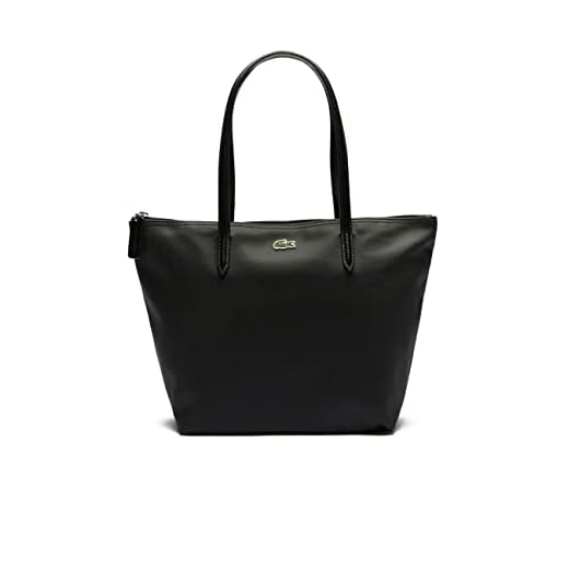 Lacoste L.12.12 Concept, Bolso Bandolera para Mujer, Negro, Talla única