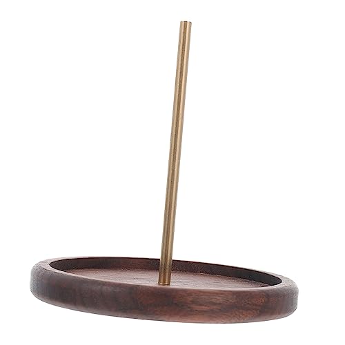OSALADI Thread Holder Solid Sewing Thread Rack for Embroidery Crafting Easy to Install Prevents Entanglement DIY Assistant Durable Walnut Design