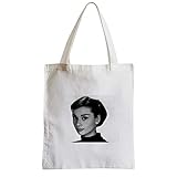Grande volume Tote bag - Borsa Shopping Star Célèbre Audrey Hepburn Cinéma Retro Vintage Actrice 12