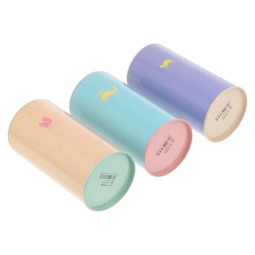 Adorainbow Hucha de Hojalata Multipropósito en 3 Piezas Diseño Divertido y Colores Variados para Decoración de Escritorio y Ahorro Seguro Adultos Color Aleatorio