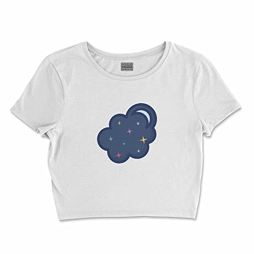 T-Shirt Court Femme Blanc M Buwtswi idéal pour vos looks d'été