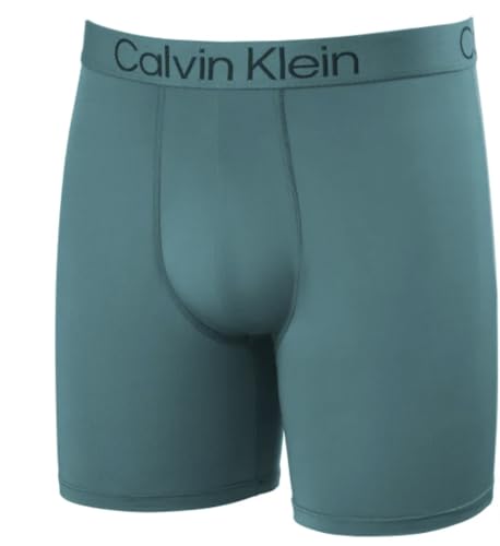 Calvin Klein Microfiber Men's Boxer Briefs, 3 pack, Blue Assortment2