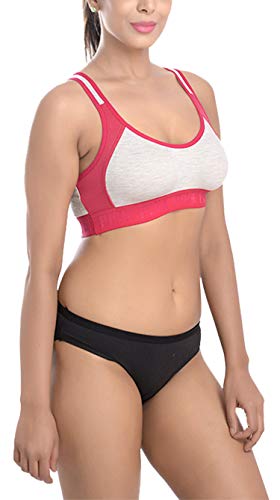 Image of FIMS - Fashion is my style Sports Bra Panty for Women Full Coverage Combo Everyday Bra Panty, See Main Image to Check How Many Sets You Will Get