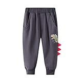 Samore Baby Pants - Baby Kinder Jungen Mädchen Winter Warme Lose Dinosaurier Druck Freizeit Hosen Jogginghose für 6 Monate - 7 Jahre
