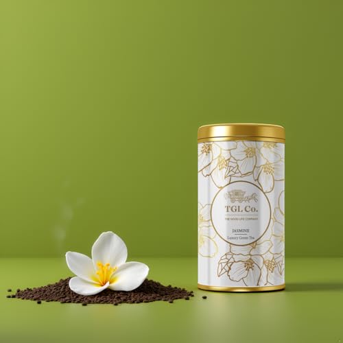 Image of TGL Co.Jasmine Green Tea Infusion (50G Tin Can)|Rich in Anti Oxidant | Refreshing | No Artificial flavor | Improve Digestion