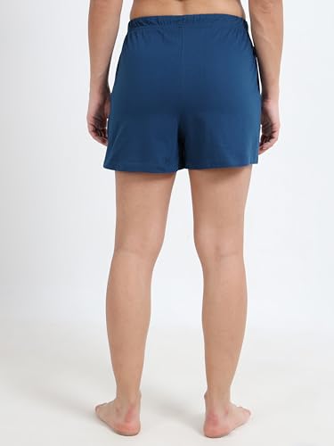 TREDECIM Womens 100% Organic Cotton Super Soft Comfy Pajama Lounge Shorts Elegant Sleepwear Pj Bottoms with pockets Pack of 43