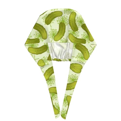 Image of Cute Pug Dog Print Working Cap Scrub Cap with Sweatband,Adjustable Fashion Bandage Tie Back Hat Headwear for Women Men